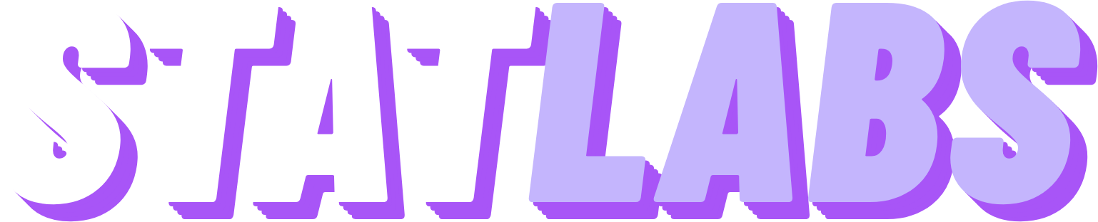 StatLabs wordmark, on dark